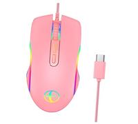 DIYEAH Wired Gaming Mouse Rgb Backlight Design Ergonomic Comfortable Grip Dpi Adjustable for Gaming Gamers