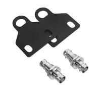 DIYEAH Wireless Microphone Antenna Bracket 2pcs for Flexible Antenna Installation with Bnc Female Panel Mount Connector, Metal U Bracket on Professional Stage and Music Festivals
