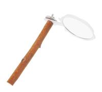 DIYEAH Wood Bird Perch Stand with Mirror for Parrots, Practical Training Rod Made of Plastic and Wood, Adorable Design to Increase Curiosity, for Home Decorations