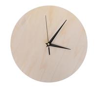 DIYEAH Wood Blank Clock Face with Pointer: 12" Unfinished DIY Clock Dial with Quartz Movement for Painting Crafting & Wall Decor for New Year Ornament, Kids Art Projects