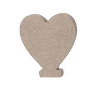 DIYEAH Wooden Alphabet Letters Plaque Heart Shape Home Decor for Wall Art Wedding Party Decoration for Literacy Creative Projects
