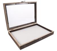 DIYEAH Wooden Butterfly Specimen Display Box Suitable for Desktop Adornment and Collecting Specimen , Shadow Box with Acrylic Lid for Dust , Size 12.18x8.65x1.57 Inches