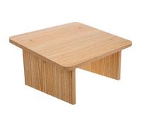 DIYEAH Wooden Footstool Small Slant Design, Anti-slip Nursery Step Stool for Toilet and Bathroom, Oak Finish Foot Rest for Office and Home Use