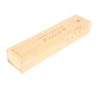 DIYEAH Wooden Pregnancy Test Keepsake Box for Pregnant Women, Decorative Lidded Baby Announcement Storage Case with Newborn Footprint Design, Natural Wood Pregnancy Announcement