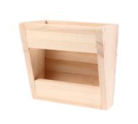 DIYEAH Wooden Rabbit Feeder Rack Grass Bowl for Guinea Pigs and Chinchillas Sturdy Grass Stand Designed and Other Foods Fresh while Maintaining a Clean Cage for Small Pet Supplies