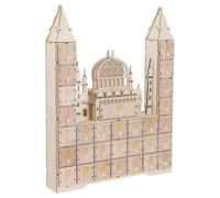DIYEAH Wooden Ramadan Countdown Calendar with 30 Drawers, DIY Fillable Eid Mubarak Advent Calendar Ornament for Islamic Ramadan Party Decorations and Home Décor