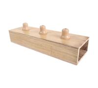 DIYEAH Wooden Resonance Box Tuning Fork Holder with Triple Compartment Stability, Accurate Sound Placement and Enhanced Acoustic Clarity, Rectangular Wood Fork Resonator for Auditory