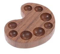 DIYEAH Wooden Watercolor Palette Box with Lid for Paint Storage, Pigment Case round Corners and Simple Appearance, for Watercolor Artists and Art Students