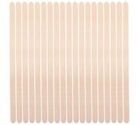 DIYEAH Wooden Wax Sticks Khaki Colour for Hair Removal 100pcs round Edge Efficient and Versatile Waxing Applicator Tools for Shaping Eyebrows and Applying Wax