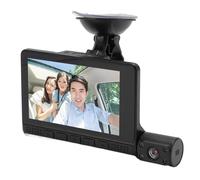 Diyeeni 1080P 3 Channel Dash Cam, Front and Rear Inside Dashcam with 4in IPS HD Touch Screen, Triple Car Camera with Motion Detection, Loop Recording, 170° Wide Angle