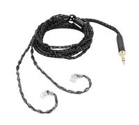 Diyeeni 16 Cores Silver Plated OFC Cable Fit for QDC 2 Pin Headphones, Simgot, CCA, TRN with Real Sound Reproduction, Silver Plated OFC Cable, 120cm, 3.5MM to QDC 2 Pin