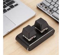 Diyeeni 2 Key Programmable Keyboard, USB Mechanical Keypad with Red Switch, Custom Shortcut Keys for Wins for OS X