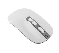 Diyeeni 2025 AI Wireless Mouse, Compute Portable PC Mices with Voice Recorder, Transcribe, AI Summarize & Translation, PPT Generation, AI Drawing, 5 Adjustable DPI (White)