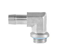 Diyeeni 2pcs G1/4 90 Degree Brass Angle Adapter, Elbow Pipe Adapter with Silicone Sealing Ring for PC Water Cooling System (11mm)