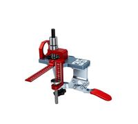 Diyeeni 35mm Hinge Drilling Jig, Aluminum Alloy Concealed Hinge Drill Guide | Hinge positioning jig with adjustable 3-6mm margins and 45/48/52mm rail spacing, for kitchen cabinet, wardrobe, and bathroom