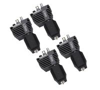 Diyeeni 4 Pcs Hotend Replacement for Flashforge Creator 5 5 Pro, 0.25-0.8mm | Copper Hot End with Hardened Steel Nozzle, High Temperature Proof, for PLA ABS PETG TPU PC Nylon