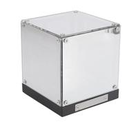 Diyeeni 4D Acrylic Cube Light Touch Dimmable Rechargeable LED Mood Night Light, Endless Mirror Effect, Infinite Cube for Gaming Desk Futuristic Decor, White