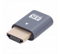 Diyeeni 4K HDR Dummy Plug, Display Emulator Plug, Virtual Display Adapter with Gold Plated Connector for Wins for Headless PC Server Cryptocurrency Mining