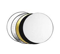 Diyeeni 5 in 1 Collapsible Reflector, Portable Light Diffuser with Bag, Light Reflectors for Photography, Gold, Silver, Black, White & Translucent, for Content Creator Essentials (80cm / 31.5in)
