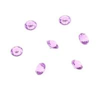 Diyeeni 500 Pieces 10mm DIY Acrylic Transparent Pointed Gemstones Smooth for Wedding Decor Pink/Blue/Purple (Purple)