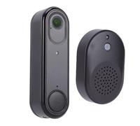 Diyeeni 720P Wireless Video Doorbell Camera with AI Human Detection, 2-Way Talk Night Cloud Storage 2.4GHz WiFi Battery Powered for Home Security