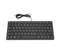 Diyeeni 78 Keys Bilingual Language Keyboard, Ultra Thin Wired USB Keyboard with Scissor Switch Technology and Splash Proof Design, for Office Home Use (German QWETZ Layout)