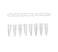 Diyeeni 8 Strip PCR Tubes with Caps, 0.2ml Transparent Microcentrifuge | Clear Plastic PCR Tube Strips, Dependable Sample Storage, Fits Standard PCR Machines, 200 Sets for Laboratory Experiments