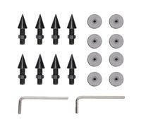 Diyeeni 8Pack Speaker Isolation Spikes Kit, Height Adjustable Speaker Spikes & Vibration Absorber Spike Pad Mat Kit for Subwoofer CD DVD Player Audio Amplifier Recorder