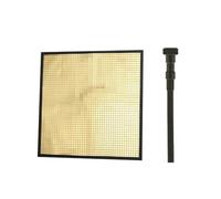 Diyeeni 9.4x9.4 Inch Reflector, Flexible Multi - Mirror Reflector, Adjustable Light Shaping Panel with Magnetic Base & Stand for Photography Video Lighting (Gold)