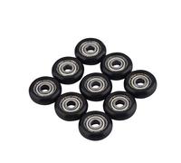 Diyeeni 9 Pcs 3D Printer Plastic Pulley Linear Bearing Aluminium Pulley Wheels Roller Bearings, Linear Bearing Pulley for 3D Printer