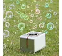 Diyeeni Automatic Bubble Machine with LED Lights, 20000+ Per Minute Bubble Blower, Plug in or Battery Operated Bubbles Maker for Outdoor Wedding Birthday Carnivals Party