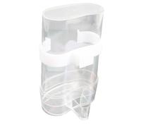 Diyeeni Automatic Feeder Waterer Transparent Acrylic Bird Feeder Dispenser for Cage Hanging No Mess Spill Proof Food & Water Dispenser for Parrots, Finches, Sparrows (Large)