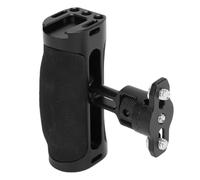 Diyeeni Camera Cage Side Handle Aluminum Alloy Silicone Left Right Handgrip with Adjustable Screw 18-32mm Cold Shoe Mount 1/4 Inch Thread for Filmmakers DSLR Cameras
