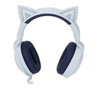Diyeeni Cat Ear Wireless Headphones with Mic LED Light Up Bluetooth 5.4 35H Playtime 85dB Volume Limit Foldable Mic for Gaming Travel School with Comfortable Soft Ear Pads (Blue)