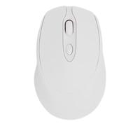 Diyeeni Cordless Mouse, Portable Computer Mouse, 2.4GHz with USB Mini Receiver, 3 Level 1600 DPI, Silent Ergo Optical Mice, Rechargeable 500mAh Battery, for PC Laptop (White)