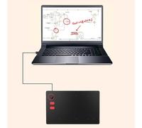 Diyeeni Digital Art Tablet, Graphics Drawing Tablet with 8192 Pressure Sensitivity Battery-Free Stylu 4 Customizable Keys 1 Dial Ring for PC Wins Office Online Teaching