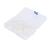Diyeeni DIY Doll Joints 35 Sets, White Plastic Doll Engage Bolt Bear Making Craft Toy Accessories for Movable Limbs, 15mm to 30mm Screw Joints with Fixed Rings for Teddy Bear Plush