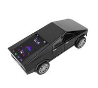 Diyeeni Electric Truck Bluetooth Speaker, Portable Speaker with Display Screen FM Radio LED Party Light Built in Microphone Wireless Stereo, for Home Party Outdoor Travel (Black)