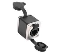 Diyeeni Ethernet Coupler, RJ45 Coupler Inline Couplers with Silicone Water Proof Cover for Cat8/ Cat7/ Cat6/ Cat5e, Keystone Jack for Network Cabling Female to Female