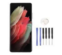 Diyeeni for S21 Ultra 5G Screen Replacement with Frame, LCD Display Digitizer SMG998B SMG998U SMG998W, Touch Screen Assembly with Repair Tools 6.8 Inch (Silver)