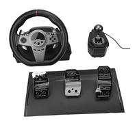 Diyeeni Gaming Racing Wheel, Steering Wheel, 270 Rotation Racing Wheels for PC with Hall Pedals Paddle Shifters Manual Shifter Programmable Sensitivity