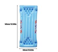 Diyeeni Inflatable Beer Pong Table, 57in Floating Pool Party Raft | PVC Air Mattress, Holds 10 Cups per Side, for Beach, Swimming Pool, Camping