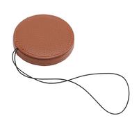 Diyeeni Instant Camera Lens Cover Anti Scratch Leather Lens Cap for LeicaSOFORT 2 with Protective Sponge Layer and Anti Loss Rope (Brown)