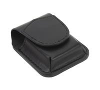 Diyeeni Leather Lighter Case with Belt Loop, Classy Lighter Pouch with Anti Scratch, Soft Lining, Magnetic Buckle, Lighter Waist Case for Outdoor (Black)