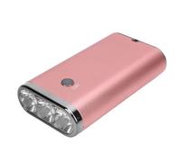 Diyeeni LED Hair Extension Light, 395nm Fast Curing with 3 Timer Setting Handheld Wig Bonding Glue Curing Lamp, 3pcs 5W LED Beads, 5-8cm Light Distance, 2000MAH Battery (Rose Gold)