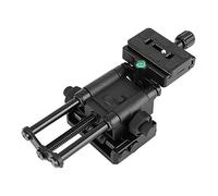 Diyeeni Macro Focusing Focus Rail Slider, 65mm Forward and Backward Move Range, Tripod Stabilizer for Camera, UNC1/4 and 3/8 Inch Screw Holes