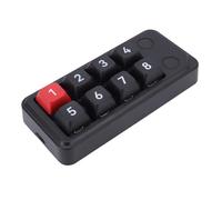 Diyeeni Mechanical Number Pad, Wired Numeric Keypad, 8 Programmable Keys, 12 Lighting Modes, HotSwap Numpad for PC Laptop Desktop, Real Time Floating Window (Black)