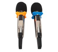 Diyeeni Microphone, UHF Metal Dual Handheld Cordless Dynamic Mic System with Rechargeable Receiver, 1/4 in Output, for, Church, Speech, Wedding, Party Singing