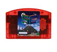 Diyeeni Open Source Flash, 32GB Built in Memory Support for N64 Games with 64DD Emulation, for GB GBC SMS GG CHF ROMs (Red Transparent)