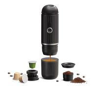 Diyeeni Portable Electric Espresso Machine Self Heating, USB Rechargeable 80ml Mini Coffee Maker Travel Espresso Maker for Camping, Travel, RV, Hiking, Office (Black)